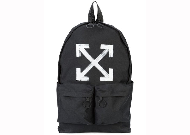 OFF-WHITE Brushed Arrows Backpack Black White