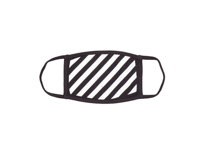 OFF-WHITE Brushed Diag Face Mask Black/White