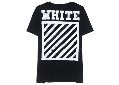 OFF-WHITE Brushed Diag T-shirt Black/White
