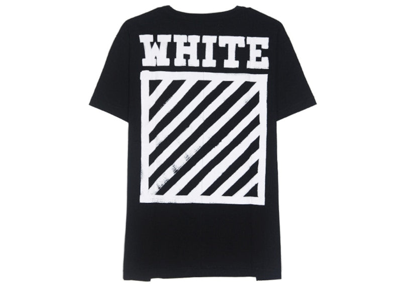 OFF-WHITE Brushed Diag T-shirt Black/White