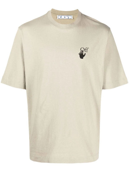 OFF-WHITE Bubble Arrow S/S Skate Tee Beige