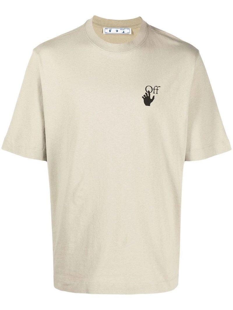 OFF-WHITE Bubble Arrow S/S Skate Tee Beige