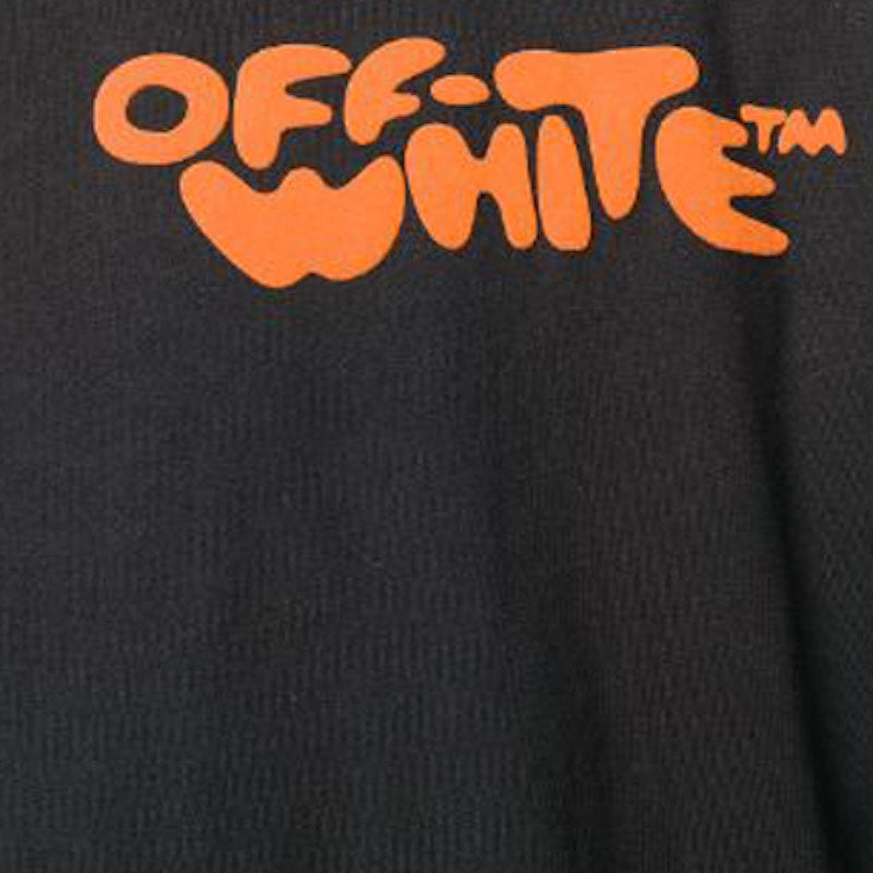 OFF-WHITE Bubble Logo Hoodie Black/Orange