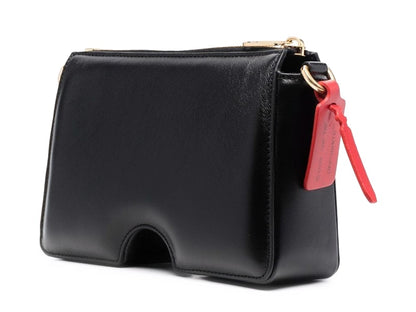 OFF-WHITE Burrow-22 Chain Link Shoulder Bag Black
