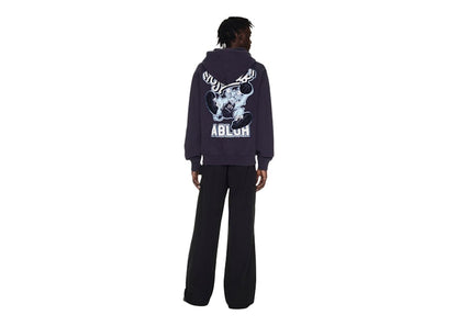 OFF-WHITE C/O Chicago Bulls Hoodie Navy/White/Light Blue