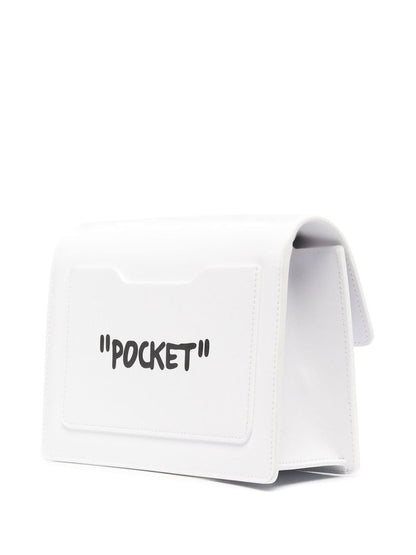 OFF-WHITE "CASH INSIDE" SS22 Jitney Bag White/Black
