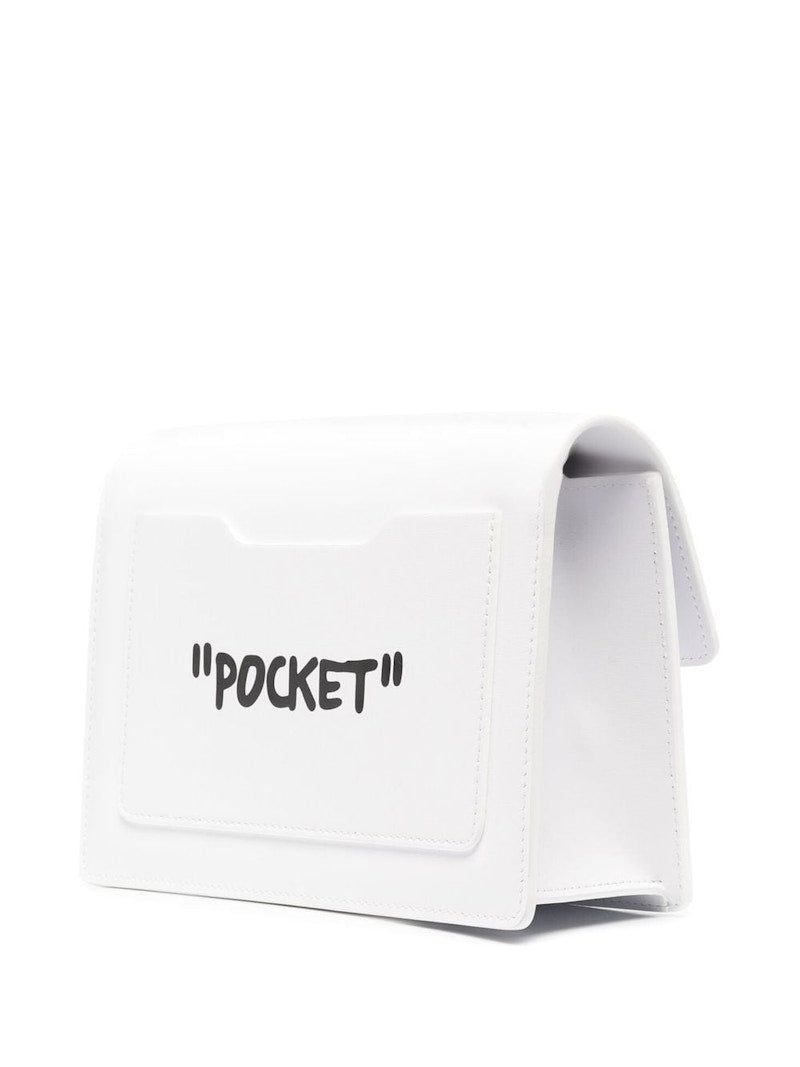 OFF-WHITE "CASH INSIDE" SS22 Jitney Bag White/Black