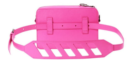 OFF-WHITE Camera Bag Diag Fuchsia White