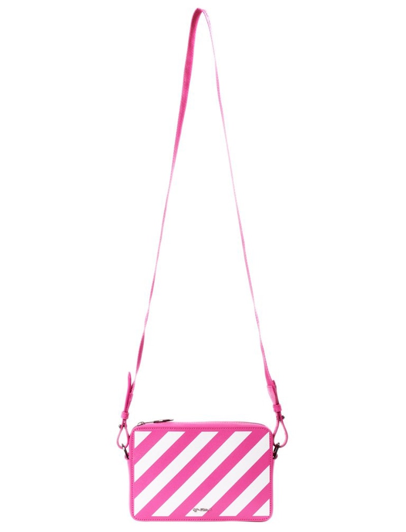 OFF-WHITE Camera Bag Diag Fuchsia White