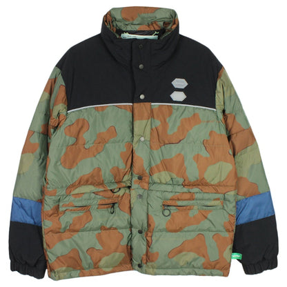 OFF-WHITE Camo Down Fill Puffer Jacket Green