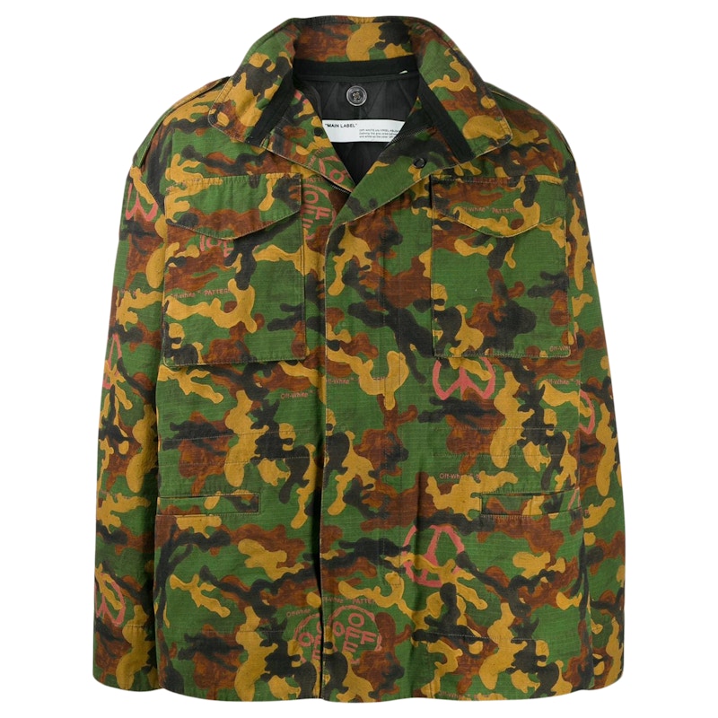 OFF-WHITE Camo Padded Field Jacket Camo/Black