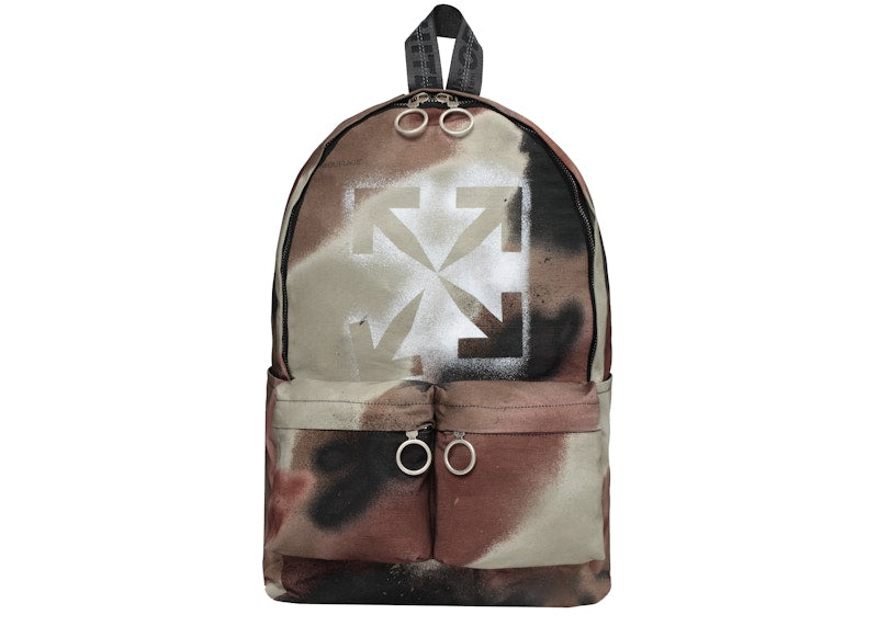 OFF-WHITE Camoflage Backpack Camo Brown