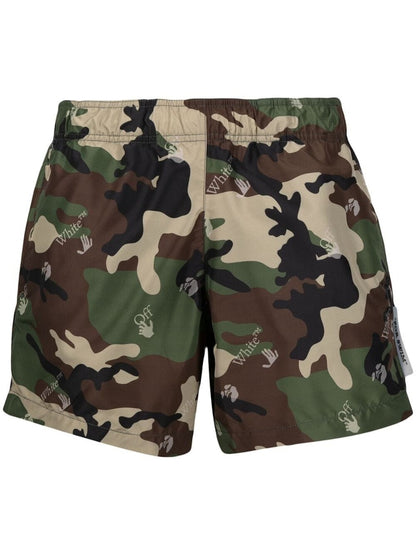OFF-WHITE Camouflage Print Swim Shorts Camouflage Print