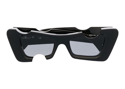 OFF-WHITE Cannes Cut-Out Cat-Eye Sunglasses Black/Grey (OERI021S22PLA0011007)