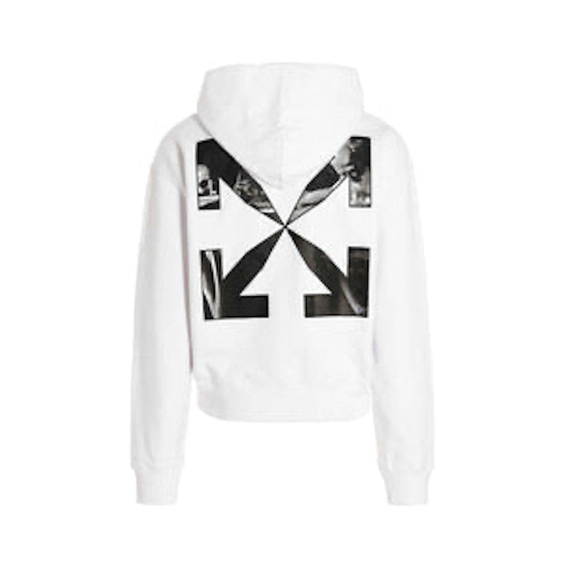 OFF-WHITE Caravag Arrow Slim Zip Hoodie White