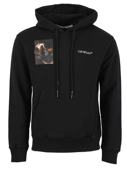 OFF-WHITE Caravag Lute Slim Hoodie Black/White