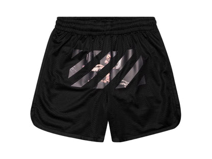 OFF-WHITE Caravaggio Arrows Mesh Shorts Black/Multicolor