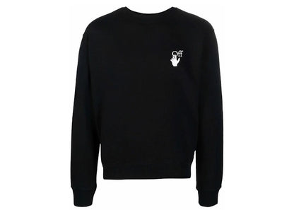 OFF-WHITE Caravaggio Back Print Crewneck Sweatshirt Black