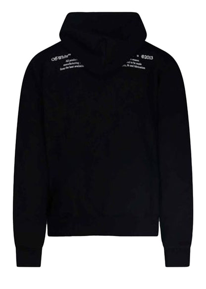 OFF-WHITE Caravaggio Boy Bitten By A Lizard Hoodie Black