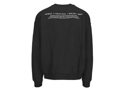 OFF-WHITE Caravaggio Boy Crew Sweatshirt Black