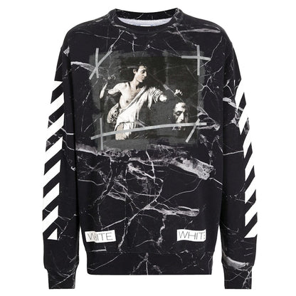 OFF-WHITE Caravaggio Painted Sweatshirt Black