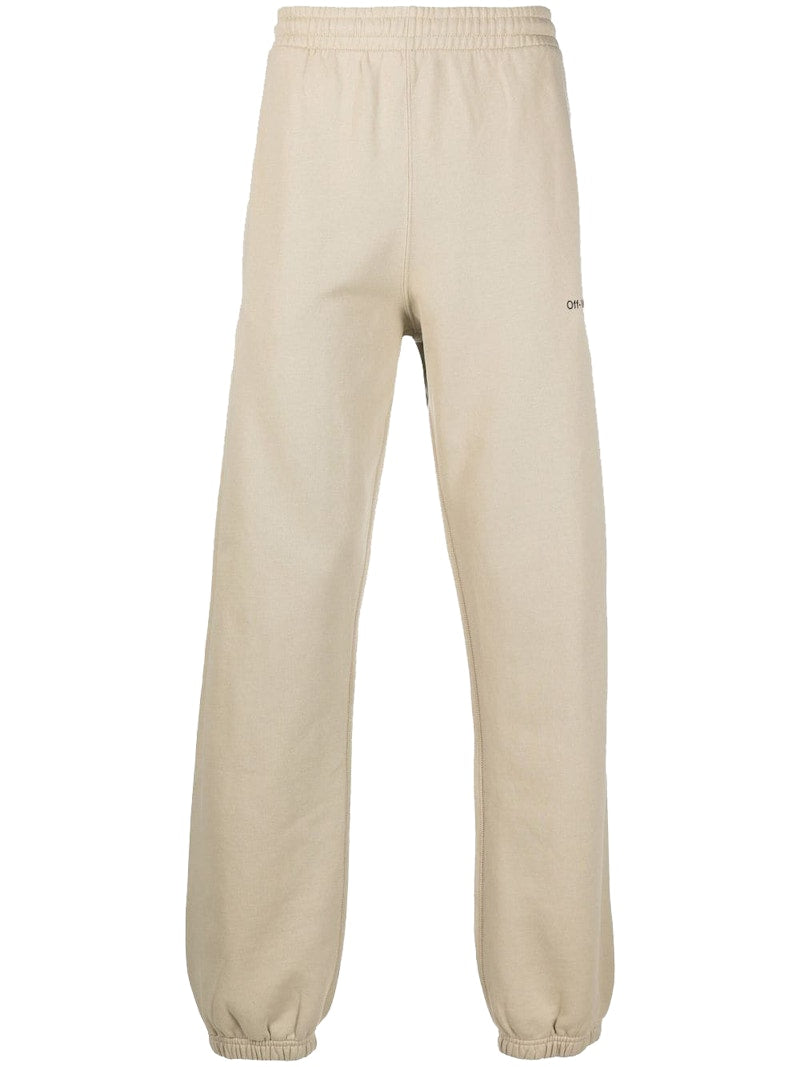 OFF-WHITE Caravaggio Saint Jerome Writing Diag Slim Fit Sweatpants Beige/Black/White
