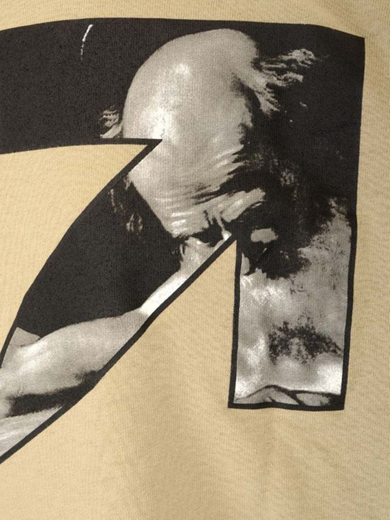 OFF-WHITE Caravaggio Saint Jerome Writing Arrows Oversized T-Shirt Beige/Black/White