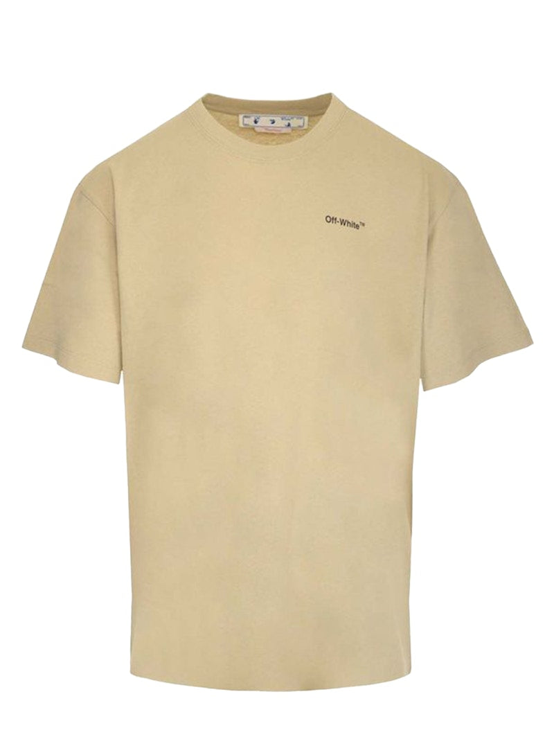 OFF-WHITE Caravaggio Saint Jerome Writing Arrows Oversized T-Shirt Beige/Black/White