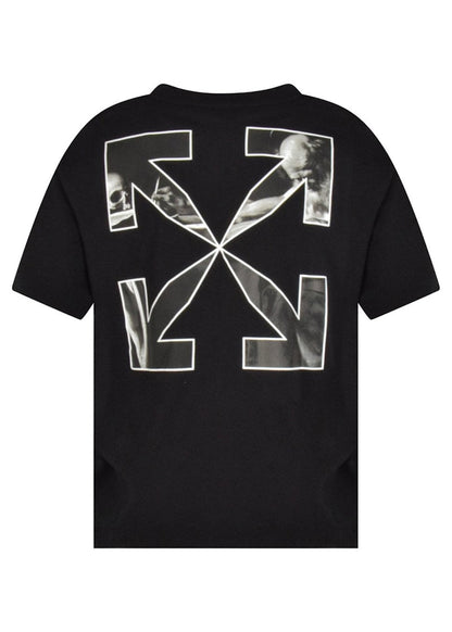 OFF-WHITE Caravaggio Saint Jerome Writing Arrows Oversized T-Shirt Black
