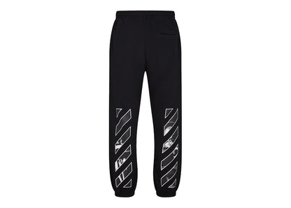 OFF-WHITE Caravaggio Saint Jerome Writing Diag Slim Fit Sweatpants Black/White
