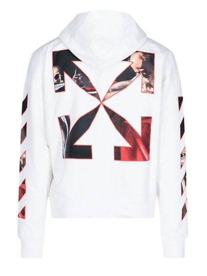 OFF-WHITE Caravaggio Saint Jerome Writing Hoodie White