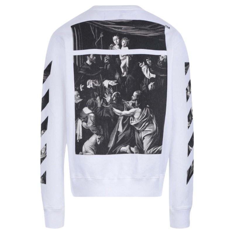 OFF-WHITE Caravaggio Square Graphic Sweatshirt White/Multicolor