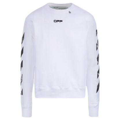 OFF-WHITE Caravaggio Square Graphic Sweatshirt White/Multicolor
