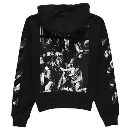 OFF-WHITE Caravaggio Square Over Hoodie Black/Multicolor