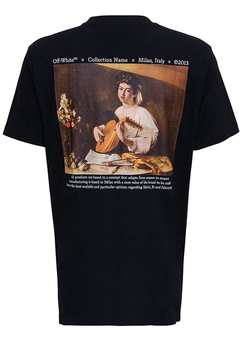OFF-WHITE Caravaggio The Lute Player Slim Fit T-Shirt Black/Multi