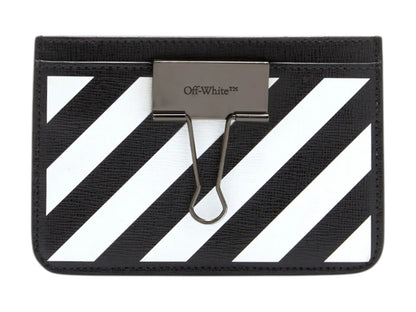 OFF-WHITE Card Case Binder Simple Black/White