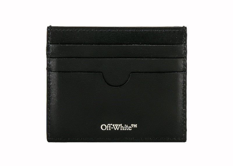 OFF-WHITE Card Case Jitney 'Life's Work' Simple Black
