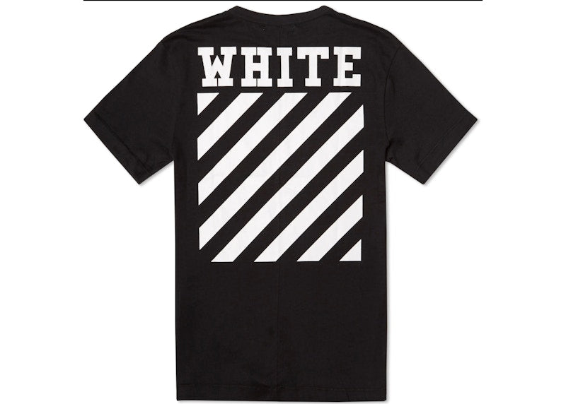 OFF-WHITE Carry Over Diag T-shirt Black/White