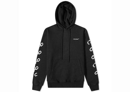 OFF-WHITE Chain Arr Slim Hoodie Black