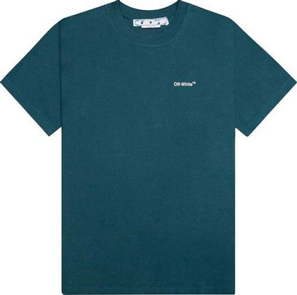 OFF-WHITE Chain Arr Slim S/S T-shirt Duck Green