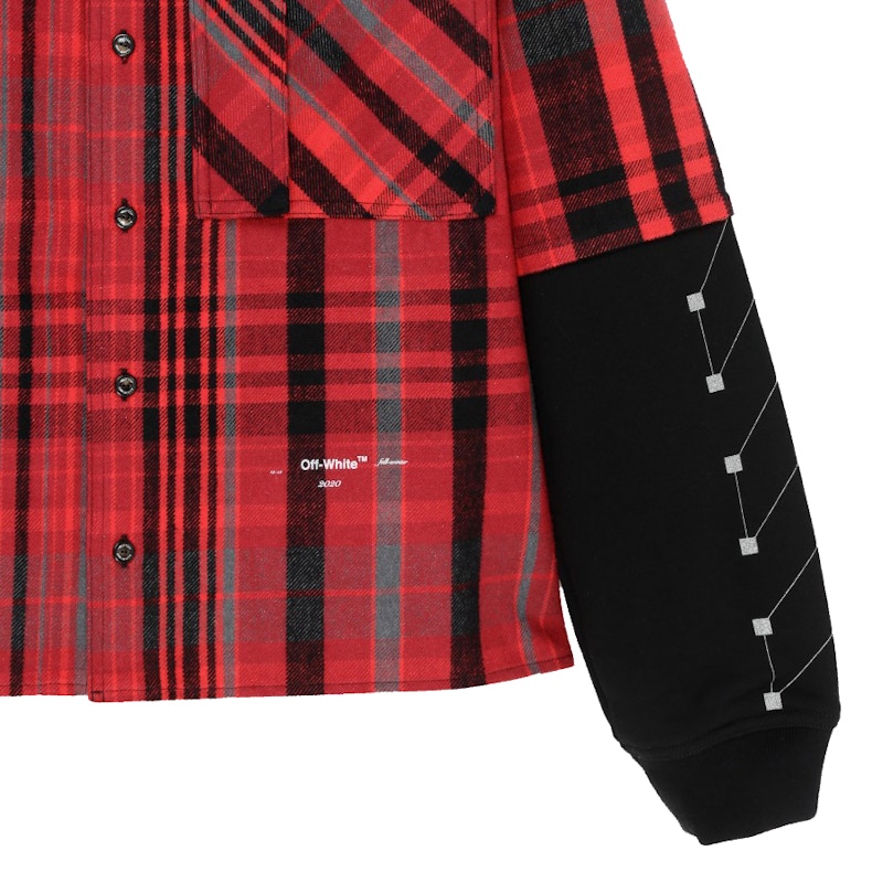 OFF-WHITE Checked Shirt Red/Black