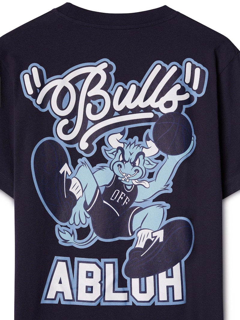 OFF-WHITE Chicago Bulls T-Shirt Navy/White/Light Blue