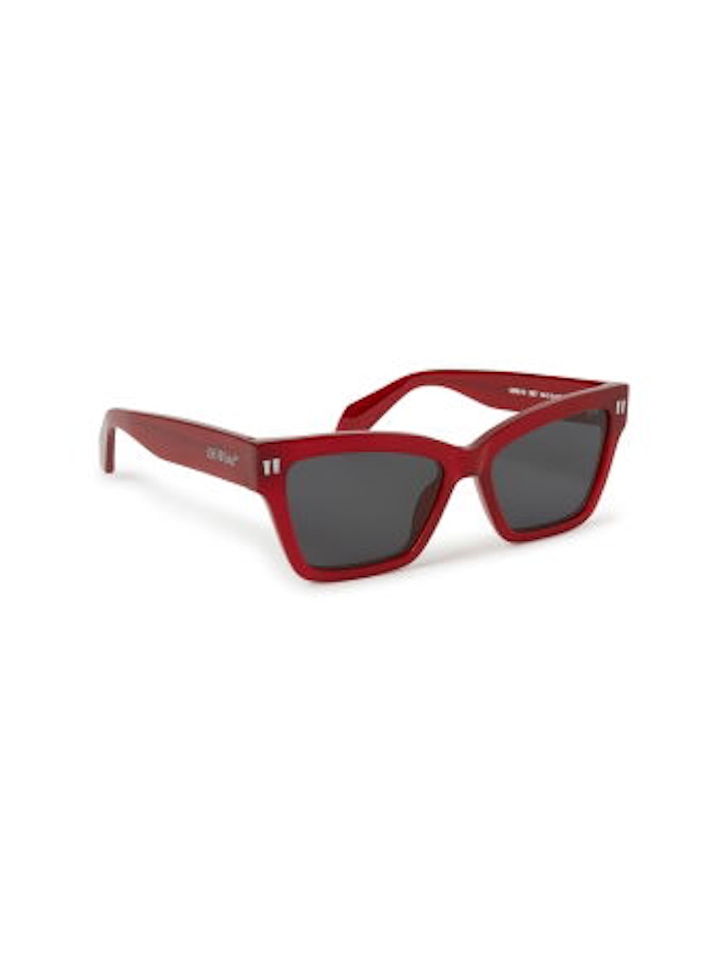 OFF-WHITE Cincinnati Sunglasses Burgundy/Dark Grey (OERI110S24PLA0012807-FR)