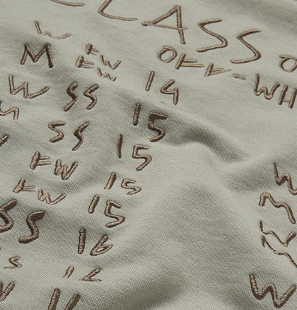 OFF-WHITE Class of 2013' Embroidered Sweatshirt Sage