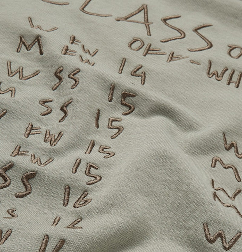 OFF-WHITE Class of 2013' Embroidered Sweatshirt Sage