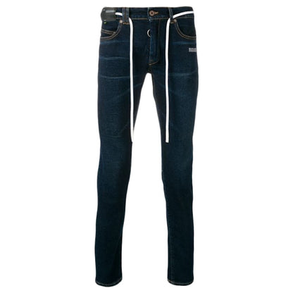 OFF-WHITE Classic Denim Skinny Jeans Blue