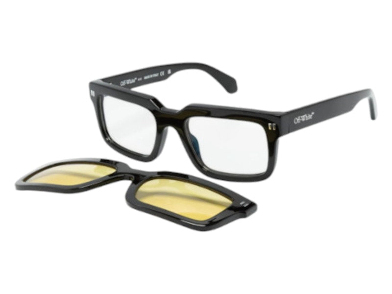 OFF-WHITE Clip On Eyeglasses Black Yellow Polarized (OERI130S24PLA0011018-FR)