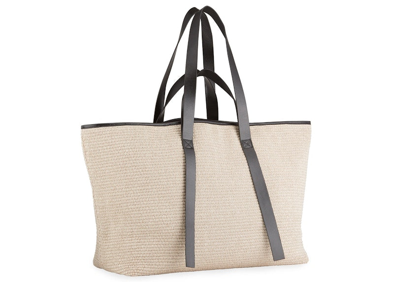 OFF-WHITE Commercial Canvas Tote with Logo Beige