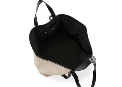 OFF-WHITE Commercial Canvas Tote with Logo Beige