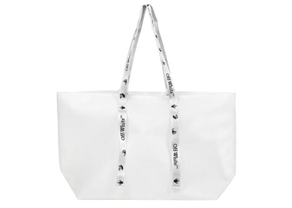 OFF-WHITE Commercial Tote Bag "SCULPTURE" Large White